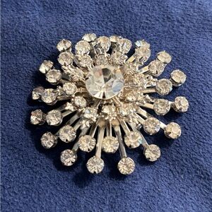 Vintage (1950-1960) Starburst Rhinestone  Brooch